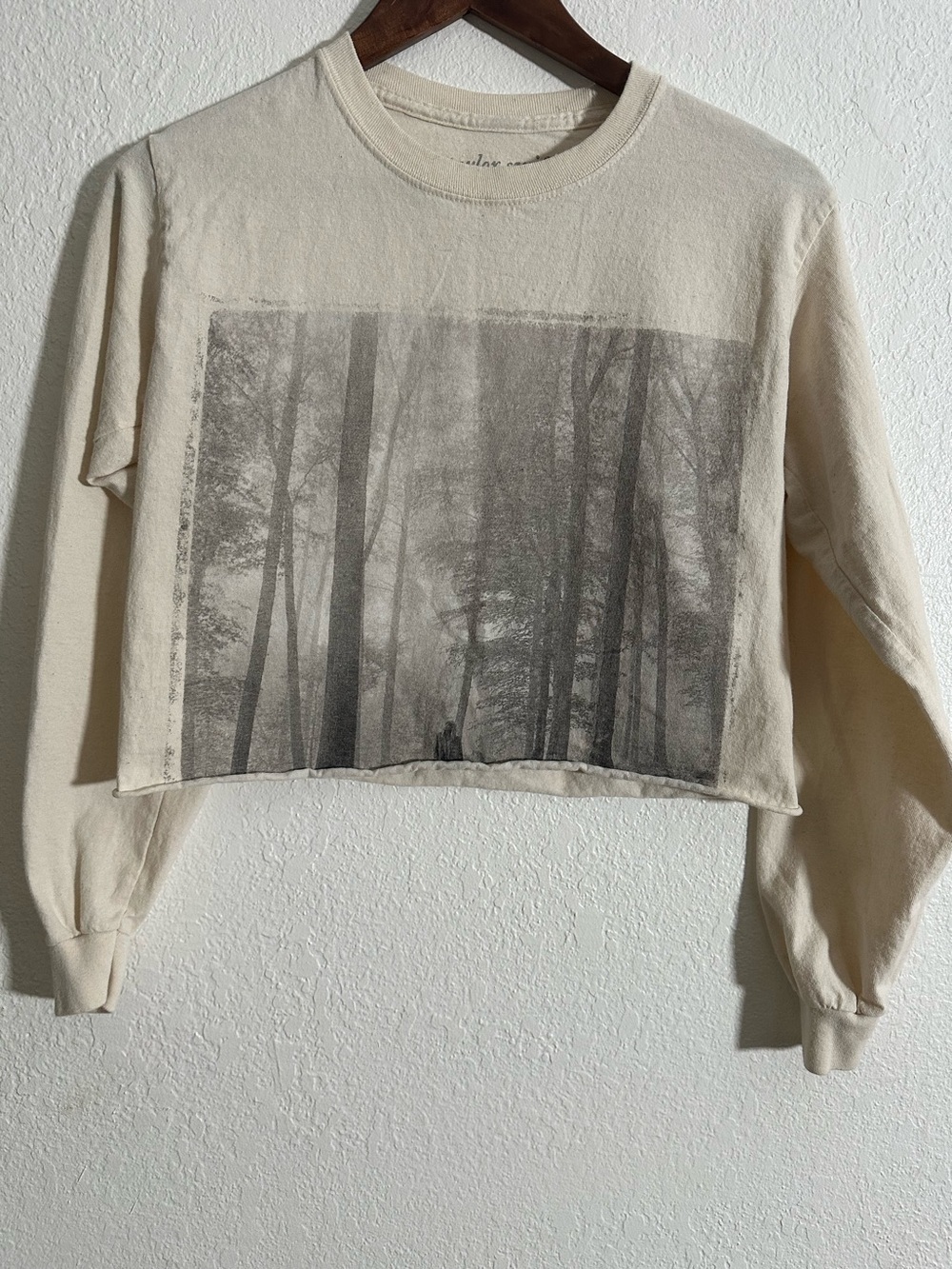 Taylor Swift Folklore In the Trees Cropped Long Sleeve Shirt Size S
Album Cover